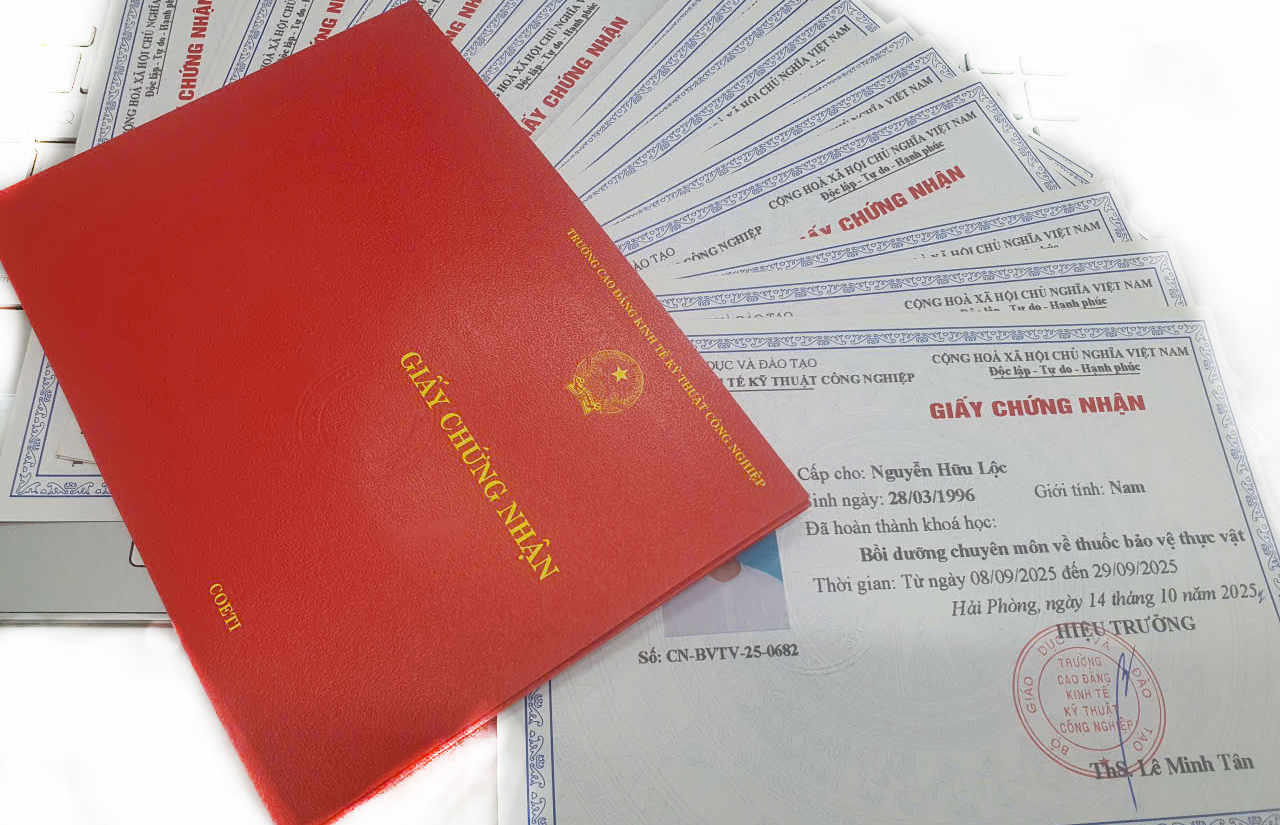 Chứng chỉ bảo vệ thực vật